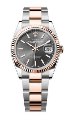 Rolex | Datejust | 126231 | Steel | 36 mm | Rose gold | Grey | Automatic