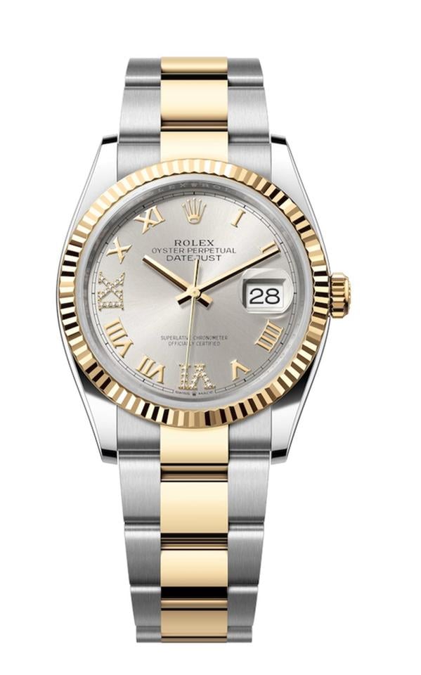 Rolex | Datejust | 126233 | Steel | 36 mm | Yellow gold | Silver | Automatic