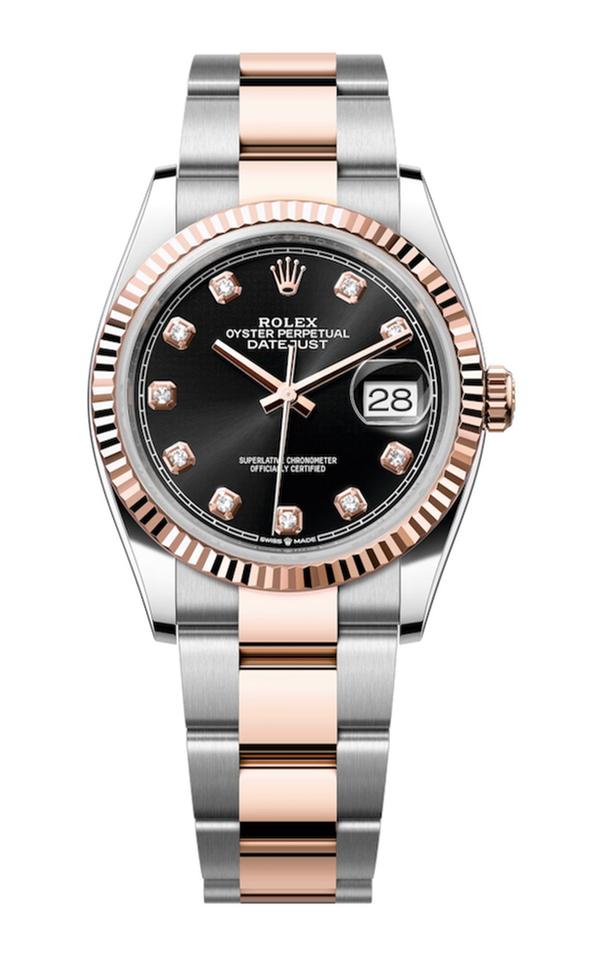Rolex | Datejust | 126231 | Steel | 36 mm | Rose gold | Black | Automatic