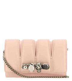 Pink Leather The Slash Shoulder Bag