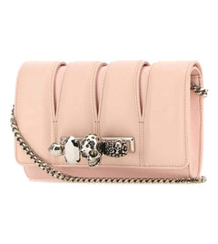 Pink Leather The Slash Shoulder Bag