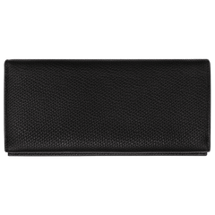 Longchamp Le Roseau Long continental wallet Black