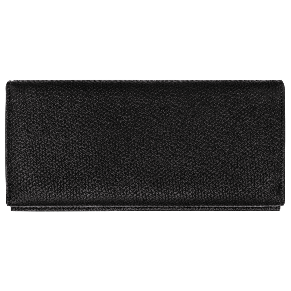 Longchamp Le Roseau Long continental wallet Black