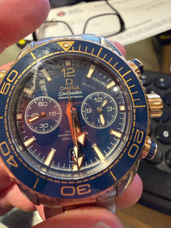 Omega Seamaster Planet Ocean Chronograph Complete fully working watch with box / papers / manuals etc
