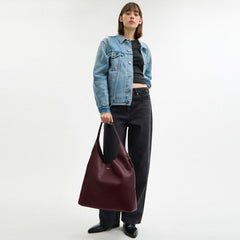 Coach Brooklyn Shoulder Bag 39 Brass Merlot