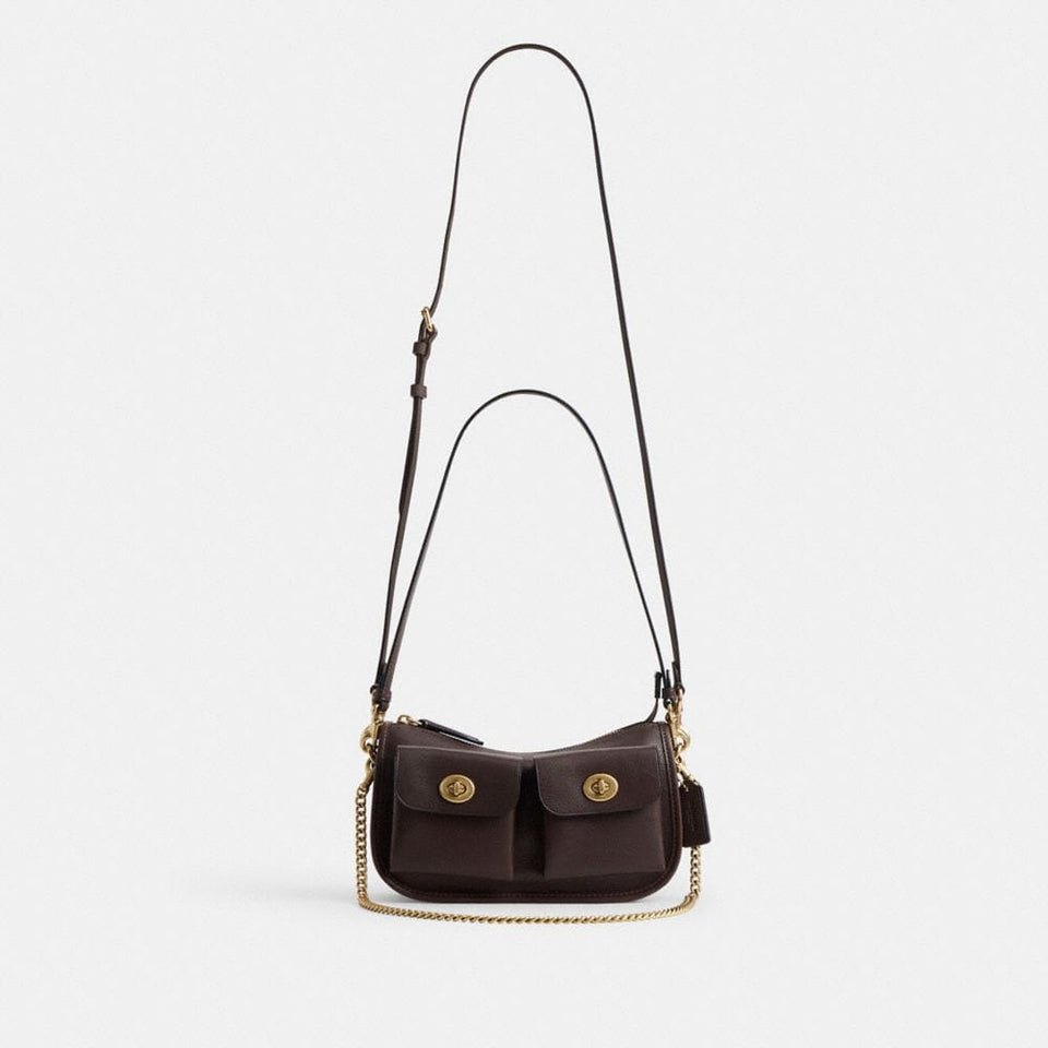 Coach Twin Turnlock Waverly Bag Brass Maple