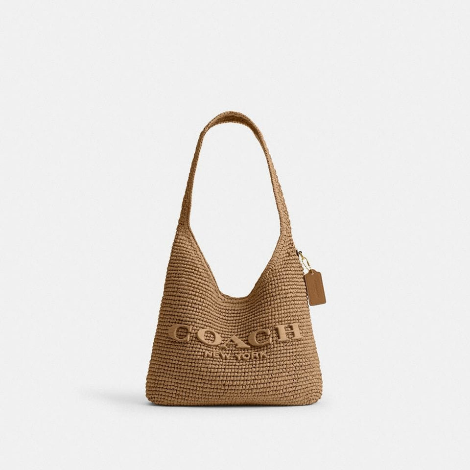 Coach Brooklyn Shoulder Bag 28 Brass Natural