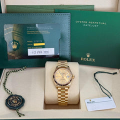Rolex | Datejust | 279178 | Yellow gold | 28 mm | Yellow gold | Champagne | Automatic