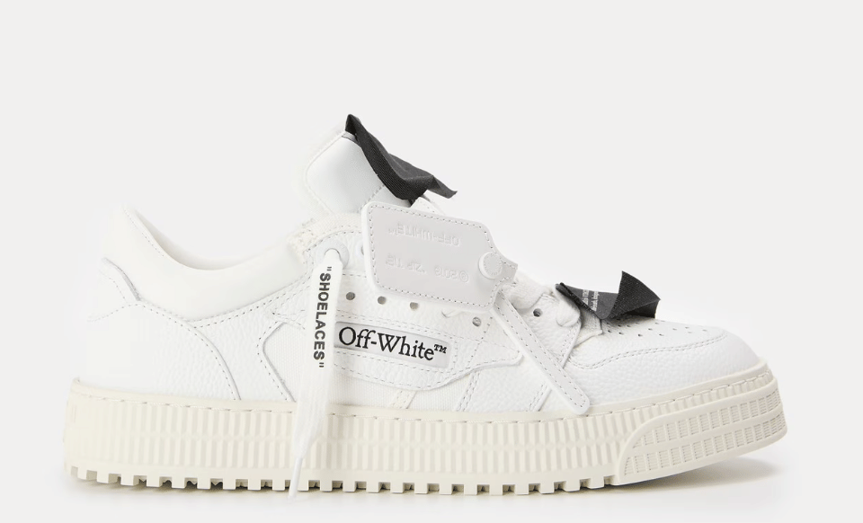 OFF WHITE Men's 3.0 Court Low Eye-catching Silhouette Trainers 'White/Black'