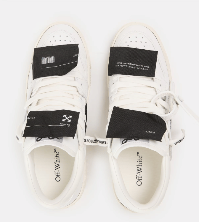 OFF WHITE Men's 3.0 Court Low Eye-catching Silhouette Trainers 'White/Black'