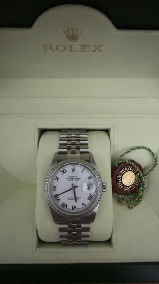 Rolex | Datejust | 16220 | Steel | 36 mm | Steel | White | Automatic