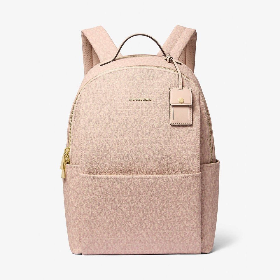 Michael Kors Sable Large Signature Logo Backpack Ballet