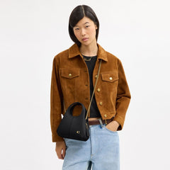 Coach Lana Shoulder Bag 19 Brass Black