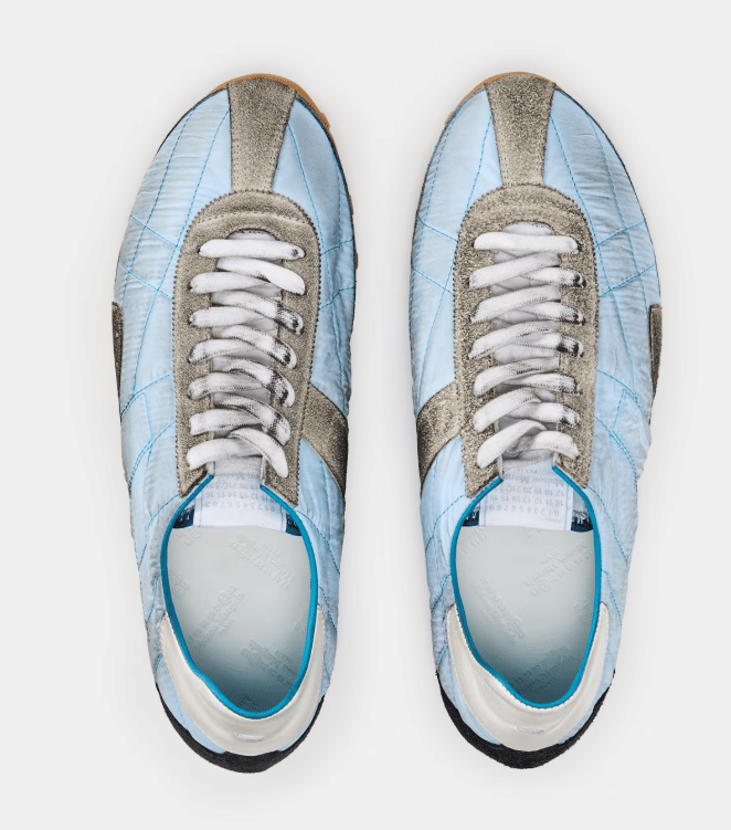 MAISON MARGIELA Men's Low Trainers 'Blue Shades'