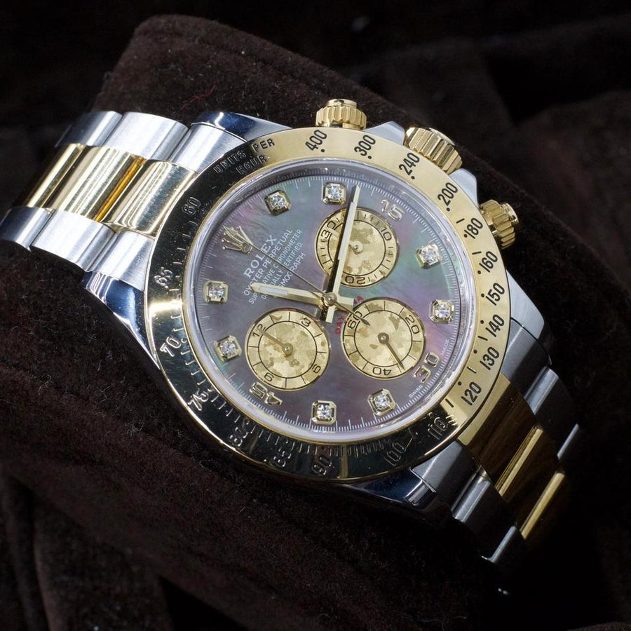 Rolex | Daytona | 116523 | Gold/Steel | 40 mm | Gold/Steel | Mother of pearl | Automatic