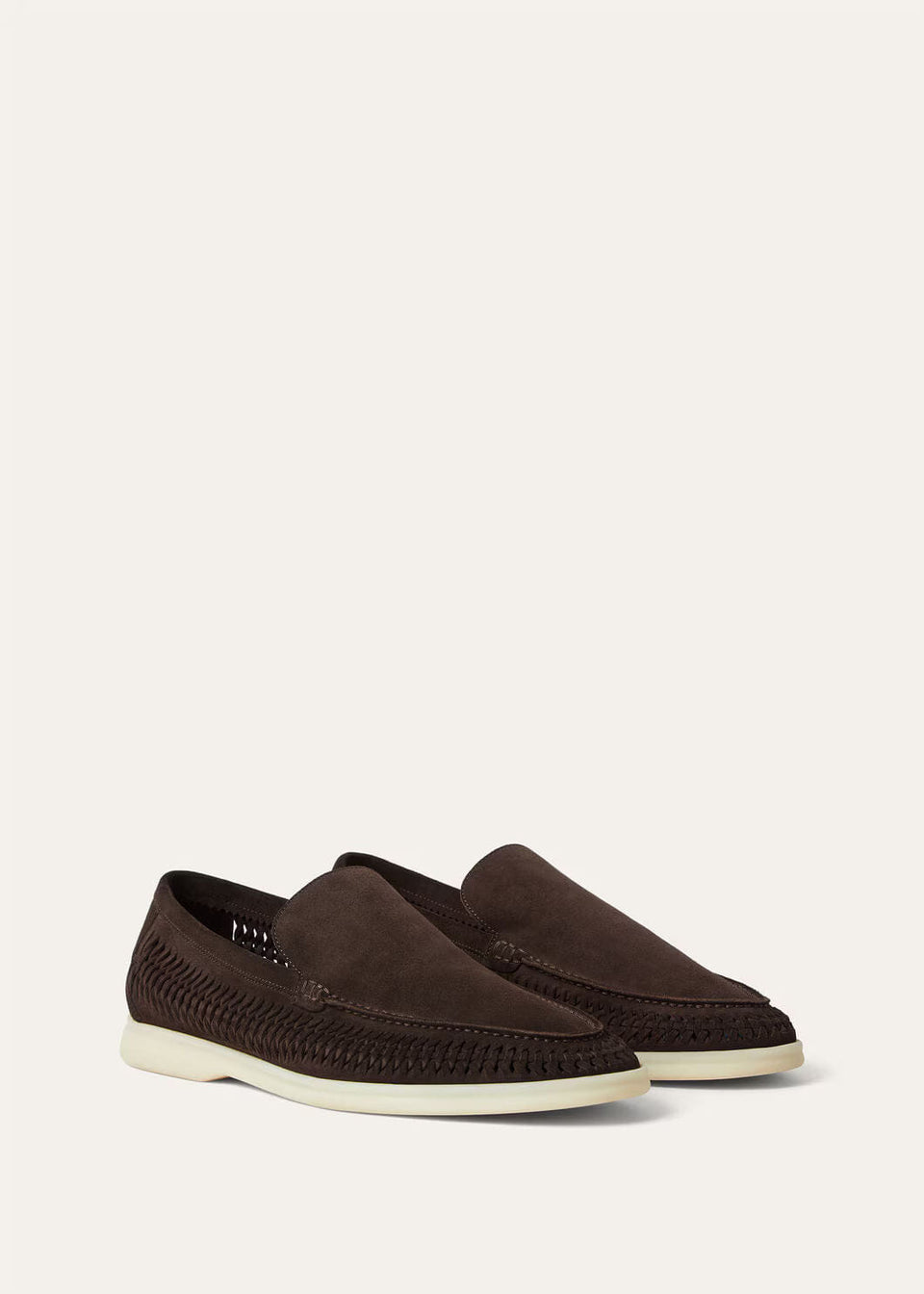 LoroPiana Summer Walk Loafer Chocolate