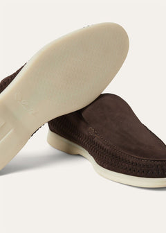 LoroPiana Summer Walk Loafer Chocolate