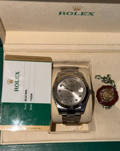 Rolex | Datejust | 116334 | White gold | 41 mm | Steel | Silver | Automatic