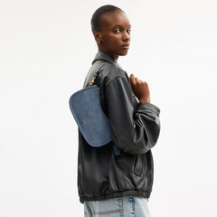 Coach Waverly Bag Brass Light Denim