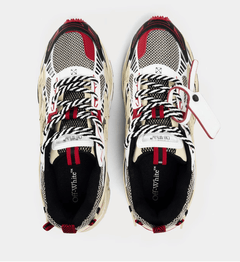 OFF WHITE Men's Be Right Back Retro-Inspired Comfort Sneakers'Sand/Red'