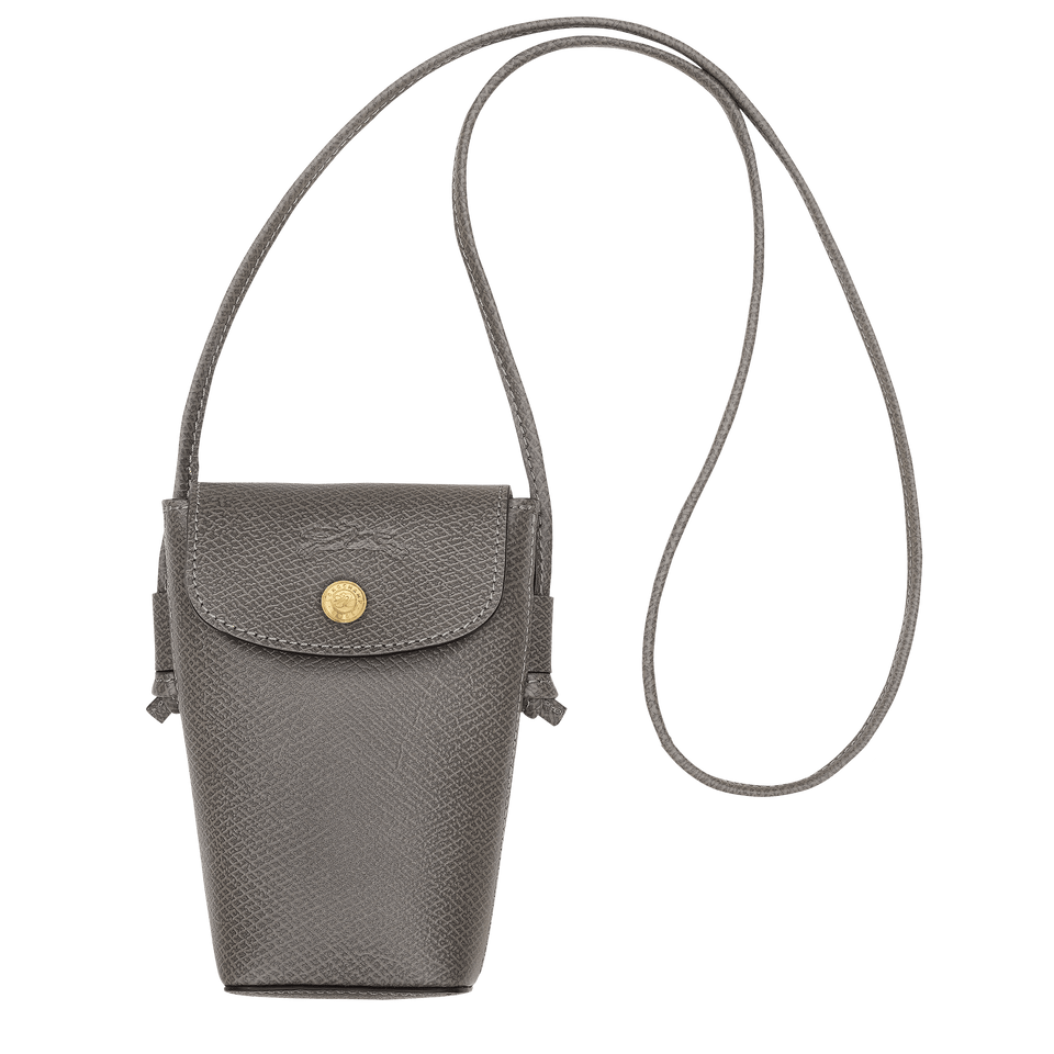 Longchamp Épure Phone case with leather lace Turtledove