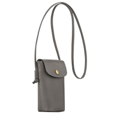 Longchamp Épure Phone case with leather lace Turtledove