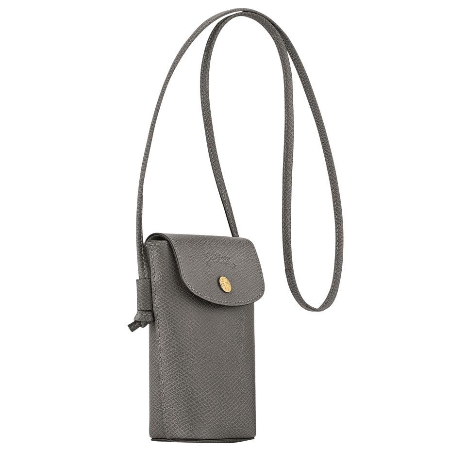 Longchamp Épure Phone case with leather lace Turtledove