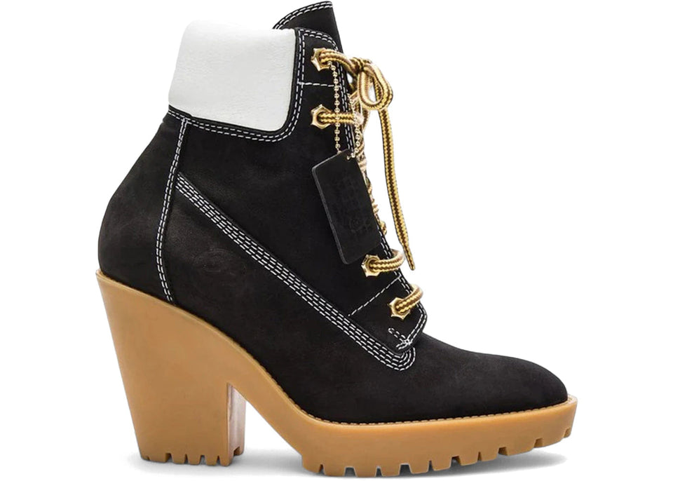 Maison Margiela Lace Up Suede Booties Brown Gum Womens