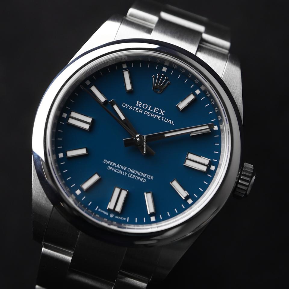 Rolex Oyster Perpetual 41 Med Blue Dial NEW '26