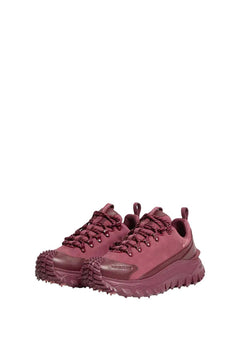 Moncler Trailgrip APEX2GTX Suede & Leather Sneakers Burgundy