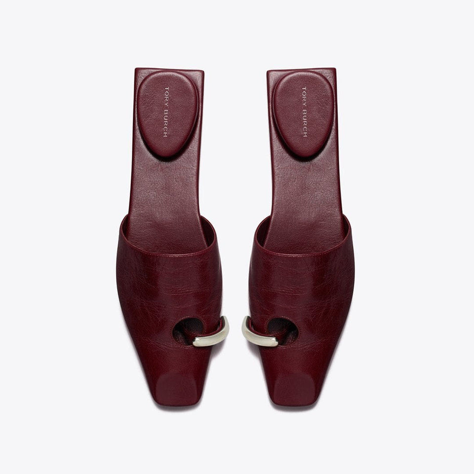 Tory Burch Pierced Mule MERLOT