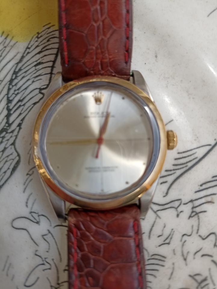 Rolex | Oyster Perpetual | 1003 | Gold/Steel | 34 mm | Leather | Mother of pearl | Automatic
