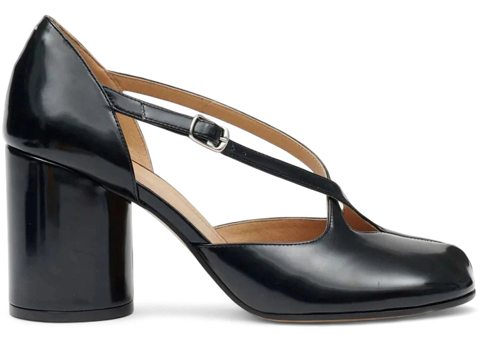 Maison Margiela Tabi Straps Pump Heel Black Womens