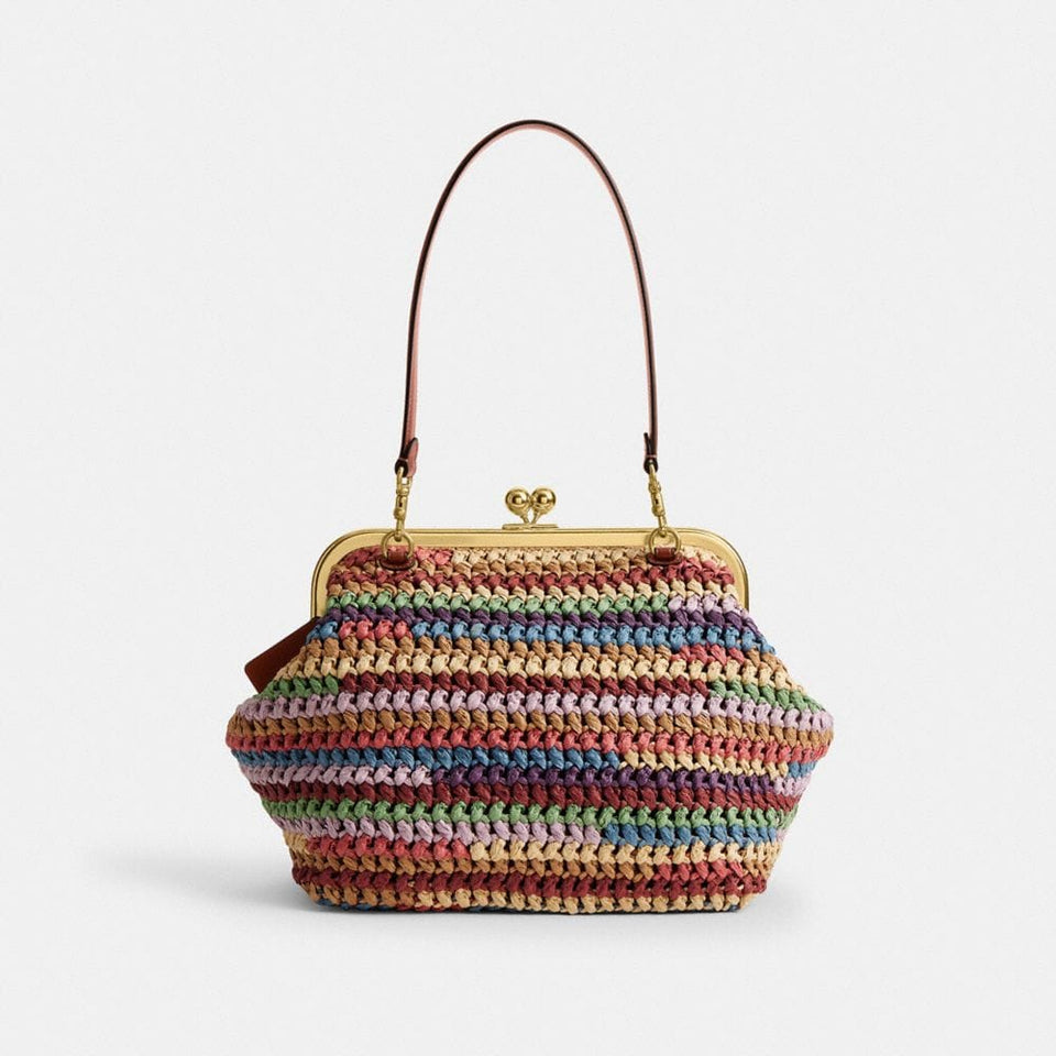 Coach Kisslock Frame Bag 27 Brass Multi