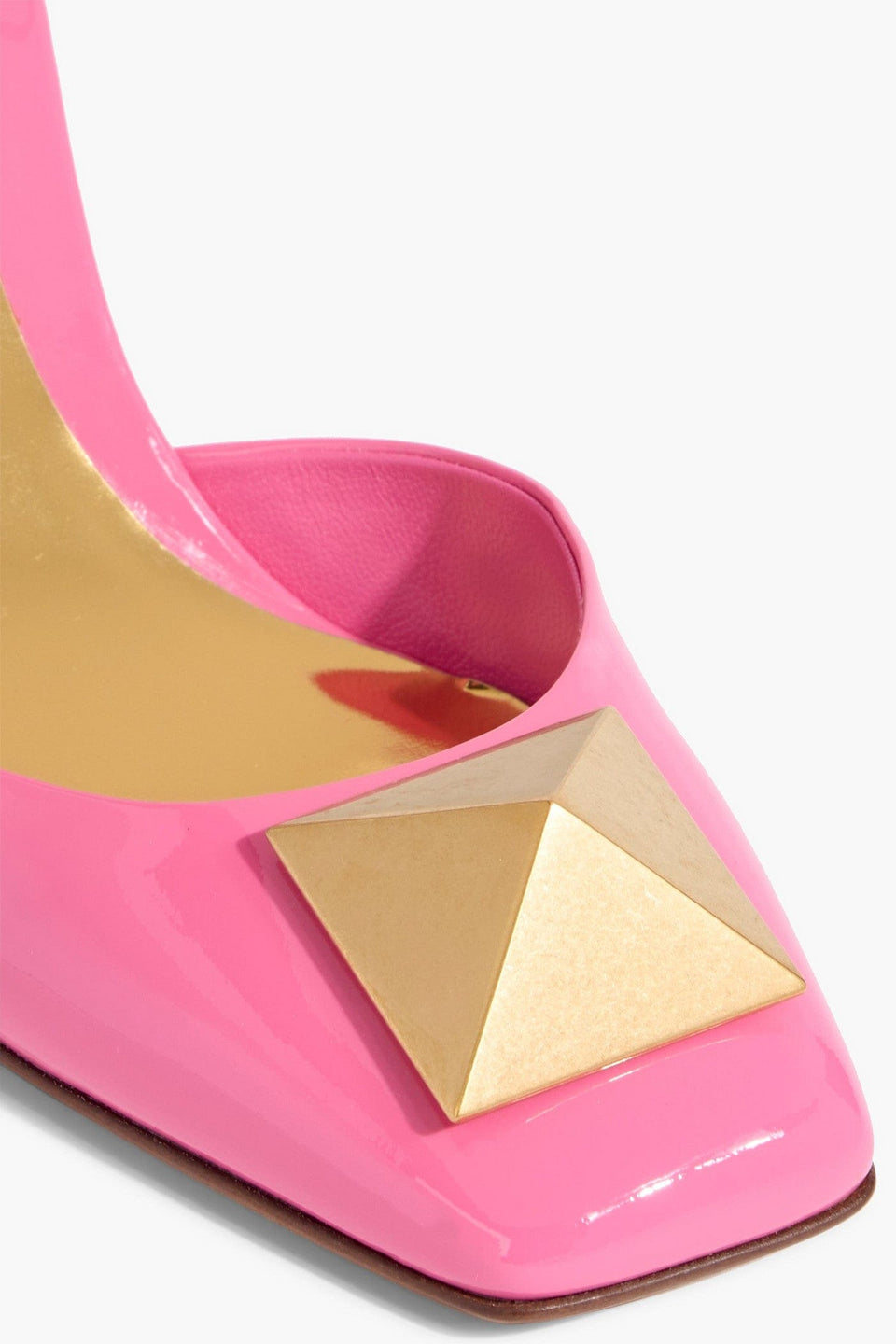 Valentino Garavani One Stud Patent-Leather Pumps Bubblegum Women's