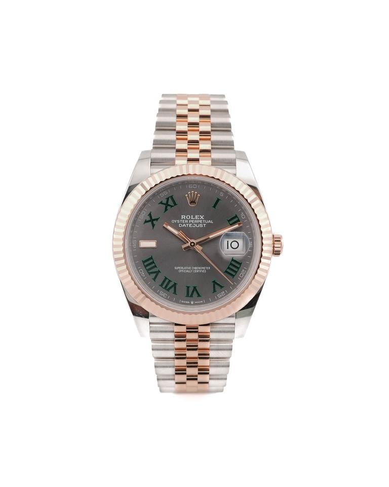 Rolex | Datejust | 126331 | Rose gold | 41 mm | Yellow gold | Grey | Automatic