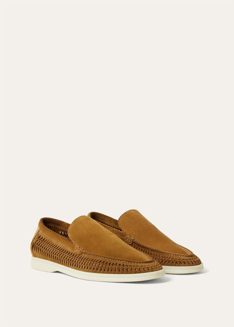 LoroPiana Summer Walk Loafer Tan