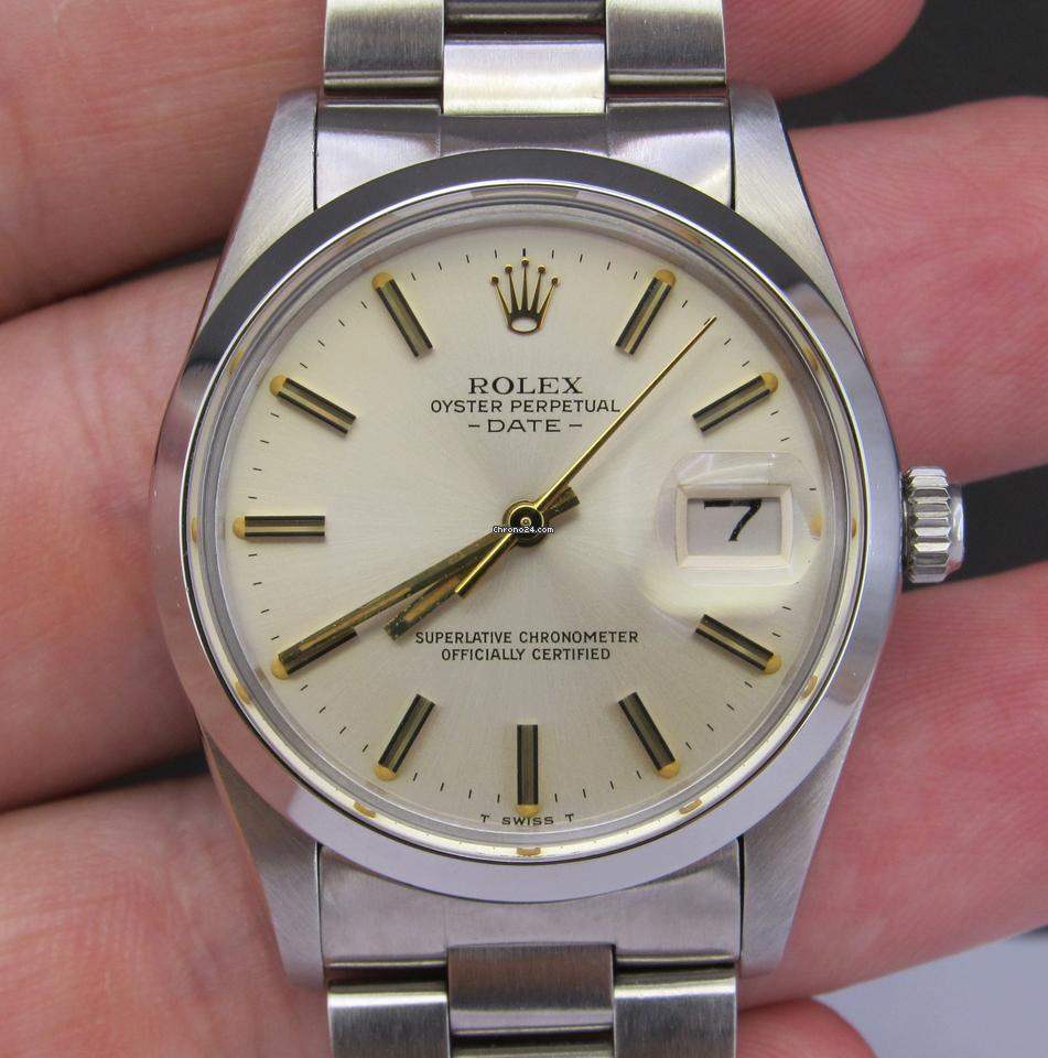 Rolex | Oyster Perpetual | 15000 | Steel | 34 x 43 mm | Steel | Silver | Automatic