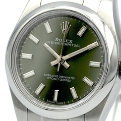 Rolex | Oyster Perpetual | 176200 | Steel | 26 x 29 mm | Steel | Green | Automatic