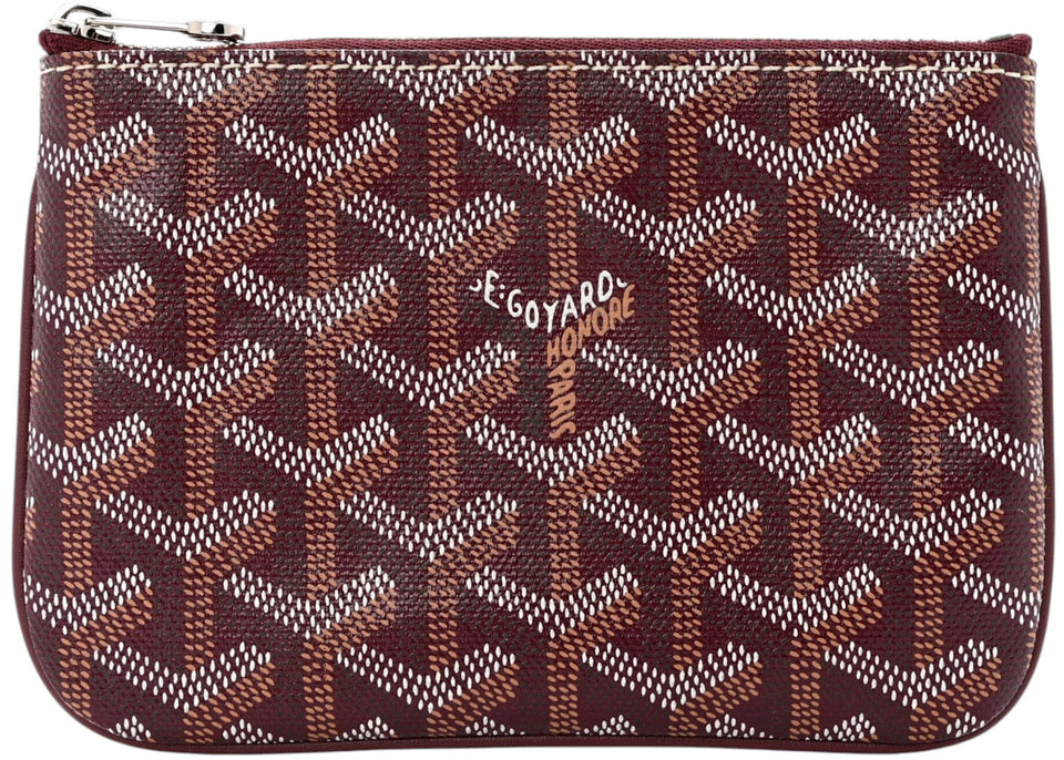 Goyard Senat Pouch Goyardine Mini Burgundy