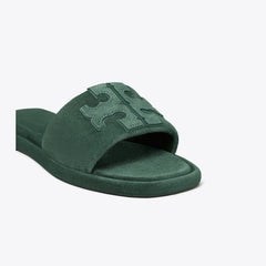 Tory Burch Double T Sport Slide WARM TEAL / WARM TEAL