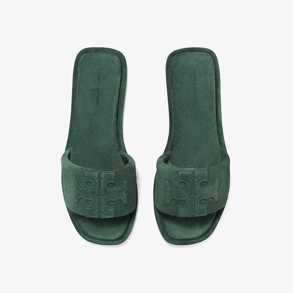 Tory Burch Double T Sport Slide WARM TEAL / WARM TEAL