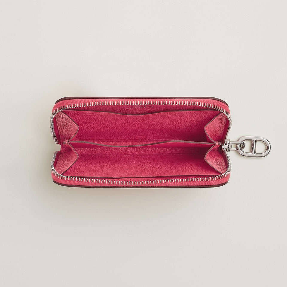 Hermes Zipengo Chaine D'Ancre Compact Card Holder Poussire