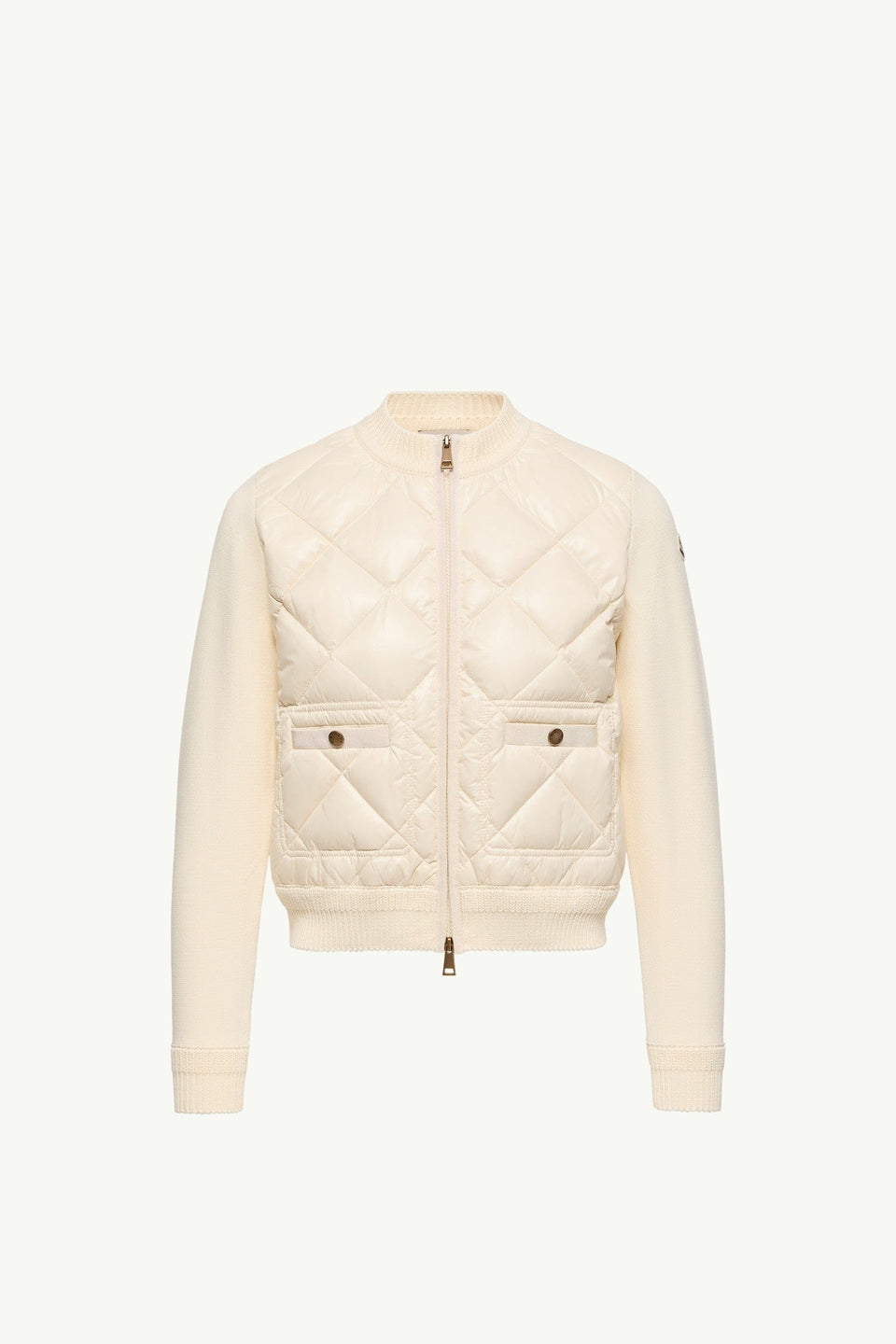 Moncler Cotton Padded Cardigan White White