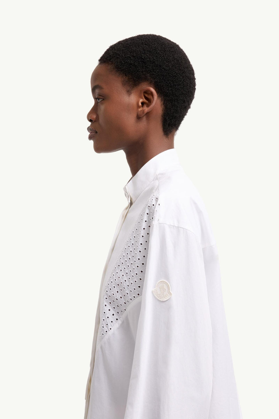 Moncler San Gallo Cotton Poplin Shirt White White