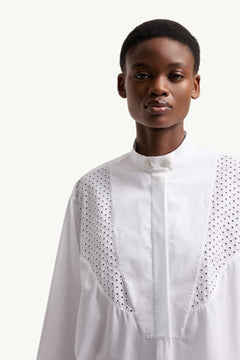 Moncler San Gallo Cotton Poplin Shirt White White