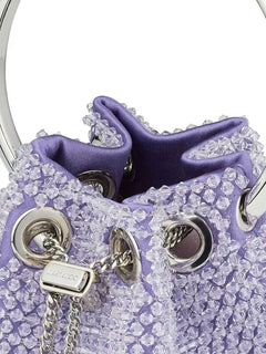 Jimmy Choo  Micro Bon Bon Beaded Bucket Bag