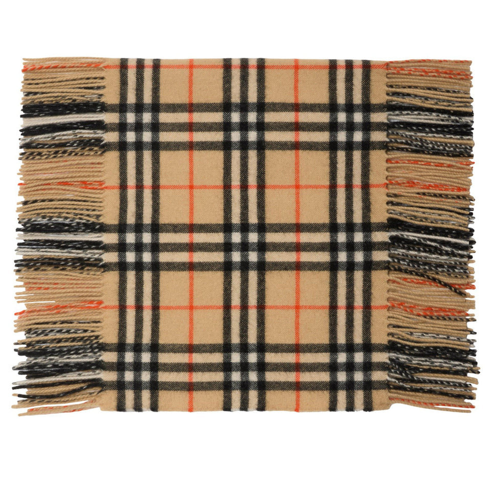 Check Cashmere Midweight Scarf
