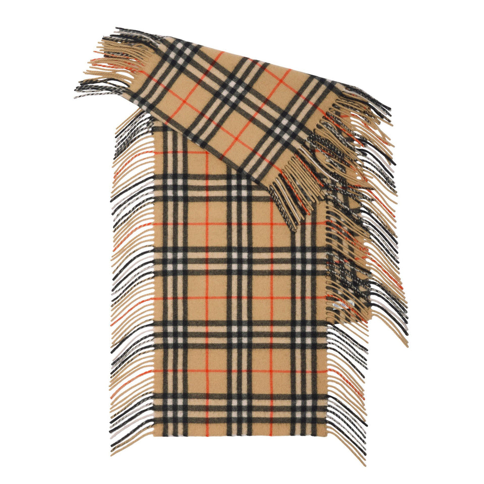 Check Cashmere Midweight Scarf