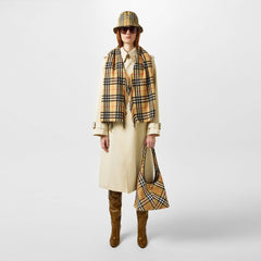 Check Cashmere Midweight Scarf